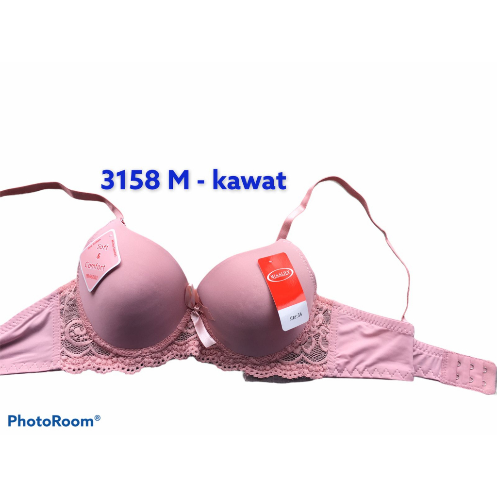 BRA Kawat Misslily 3158 Bra Cup A Kait 2 Motif Lace Brukat Cantik Sexy Miss Lily Asli Original ADELLINE_FASHION