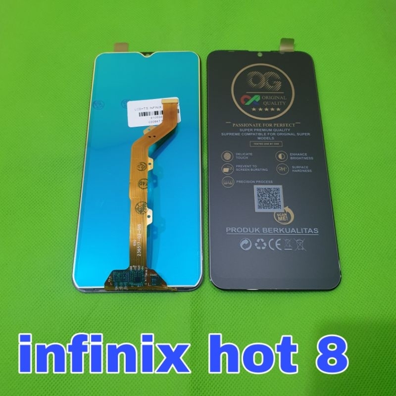 lcd ts touchscreen infinix hot 8 / x650 fullset