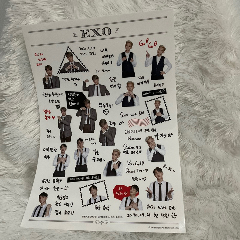 Official exo A3 photo & sticker