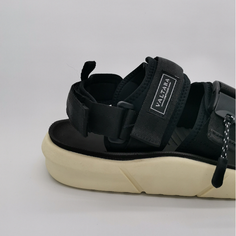 VALTARA Sandal Gunung Pria Casual Black White Original Sendal Outdoor Hitam Putih