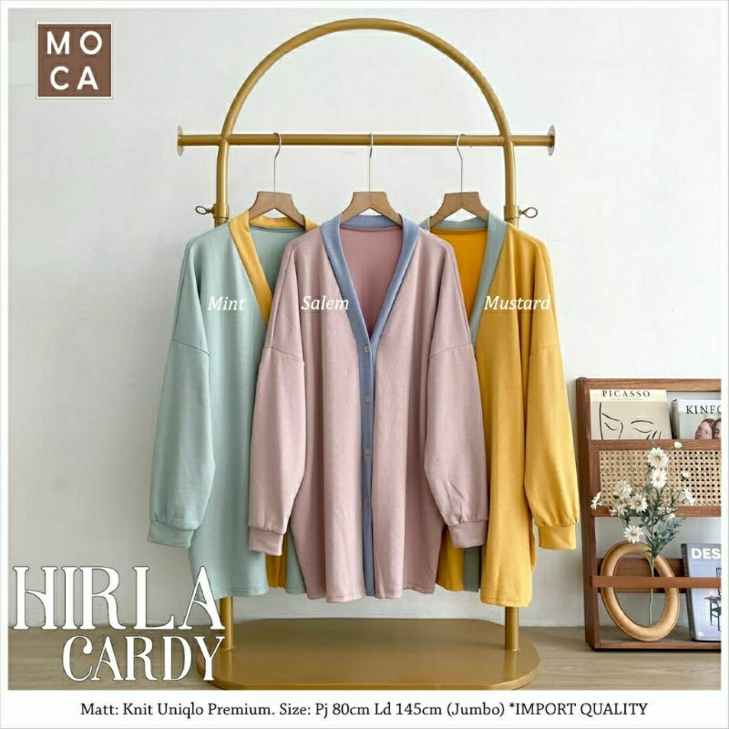 Hirla Cardy, KARDIGAN WANITA JUMBO CANTIK MODIS FIT XXXXL LD 145-160 BAHAN KNIT UNIQLO PREMIUM KANCING AKTIF TERMURAH OOTD KEKINIAN TERLARIS