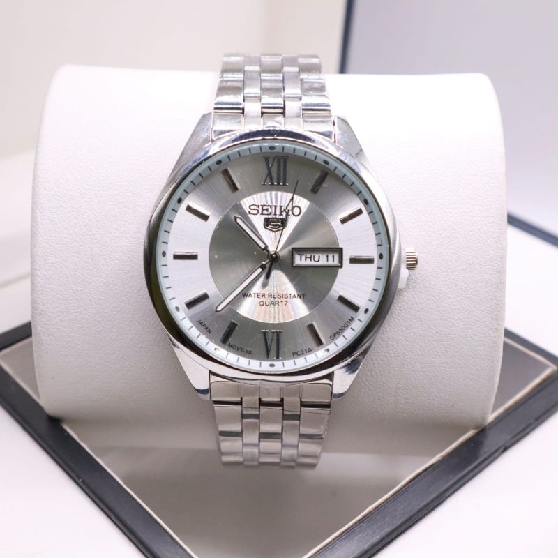 Jam Tangan Pasangan Tahan Air/ Jam Tangan Couple stainless Tanggal hari aktif/Jam Tangan Sepasang Terbaru Free Bok Termurah