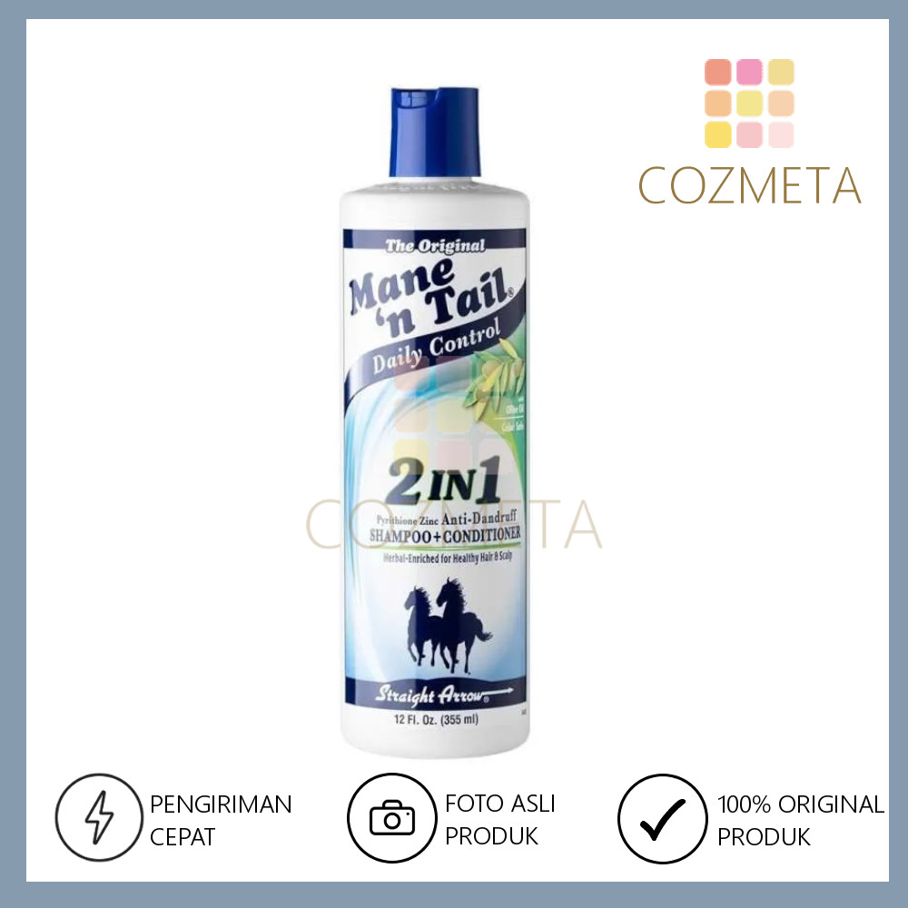 Mane n Tail 2in1 Anti Dandruff Shampoo Conditioner Sampo Kuda 355ml