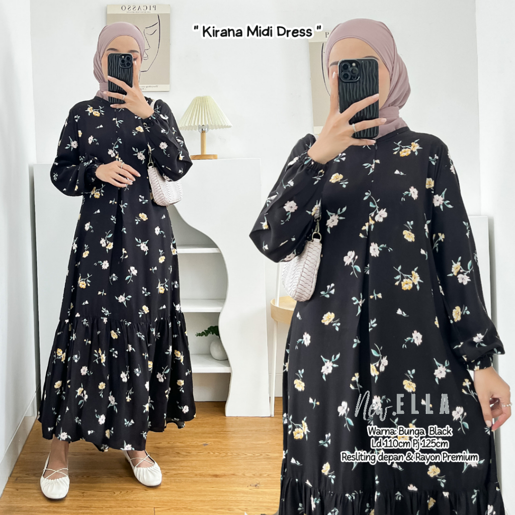 KIRANA MIDI DRESS BUSUI BY DLINK STORE / DRESS BUSUI