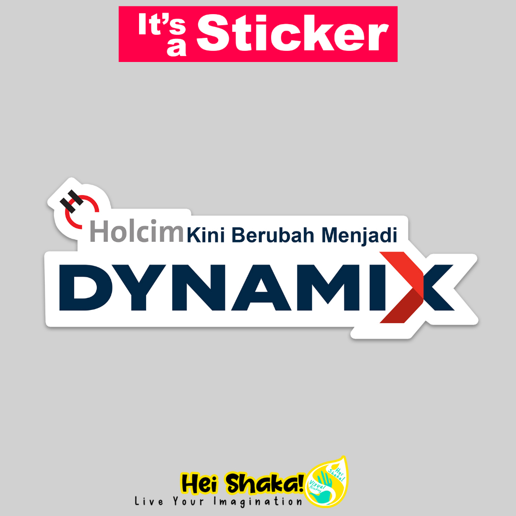 

Stiker Holcim Dynamix Sticker Bahan Vinyl Anti Air