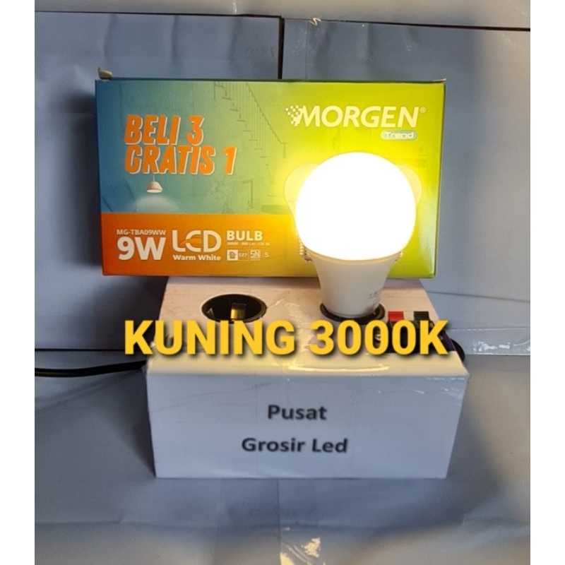 Lampu Led MORGEN 9 Watt Beli 3 Gratis 1