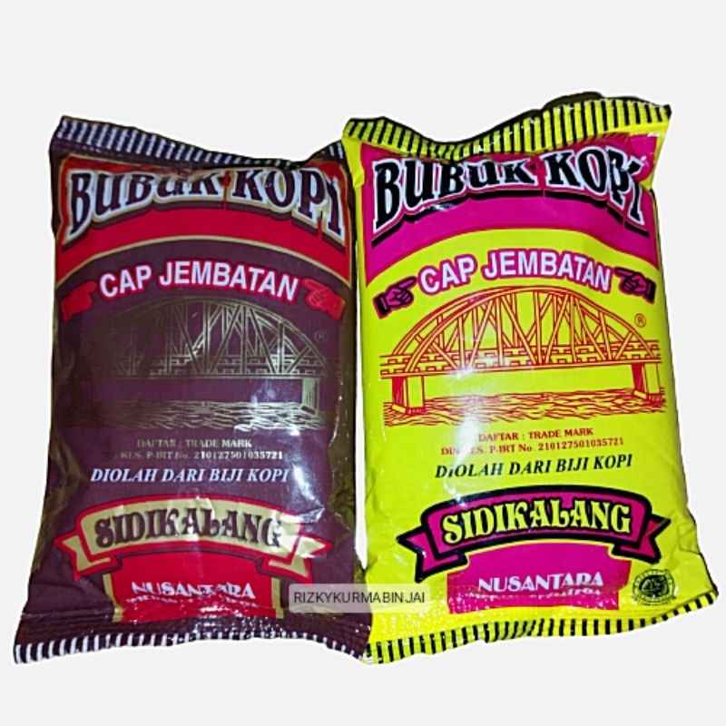 

KOPI BUBUK CAP JEMBATAN / KOPI HITAM SIDIKALANG MEDAN 90Gr