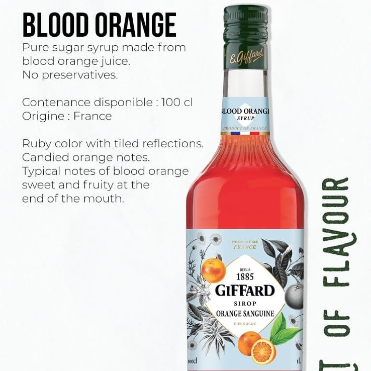 Giffard Syrup Blood Orange (Blood Orange Sirup Giffard)