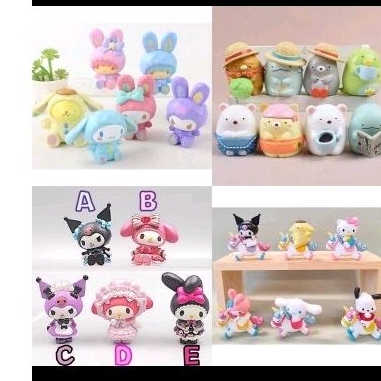 action figure 3D miniature pajangan jepang/jejepangan lucu (cinnamoroll sanrio, sumikko gurasshi, me
