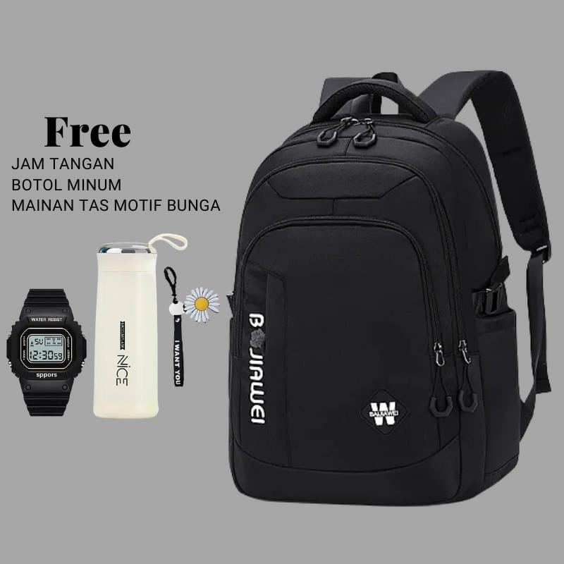 Tas Ransel Sekolah terbaru Free/Backpack 2022 Free satu paket Botol minum+jam tangan+mainan Tas/New Produk