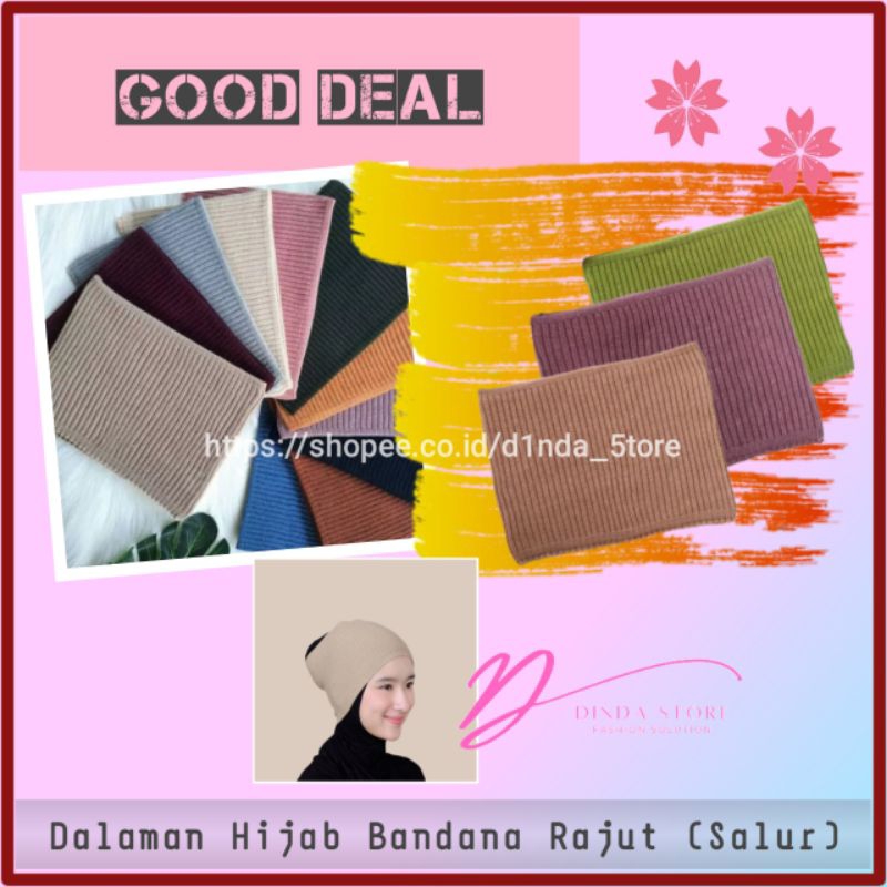 Ciput Jilbab Bandana Hijab Daleman Kerudung Rajut Polos Fashion Muslim Wanita Banjarmasin Motif Salu