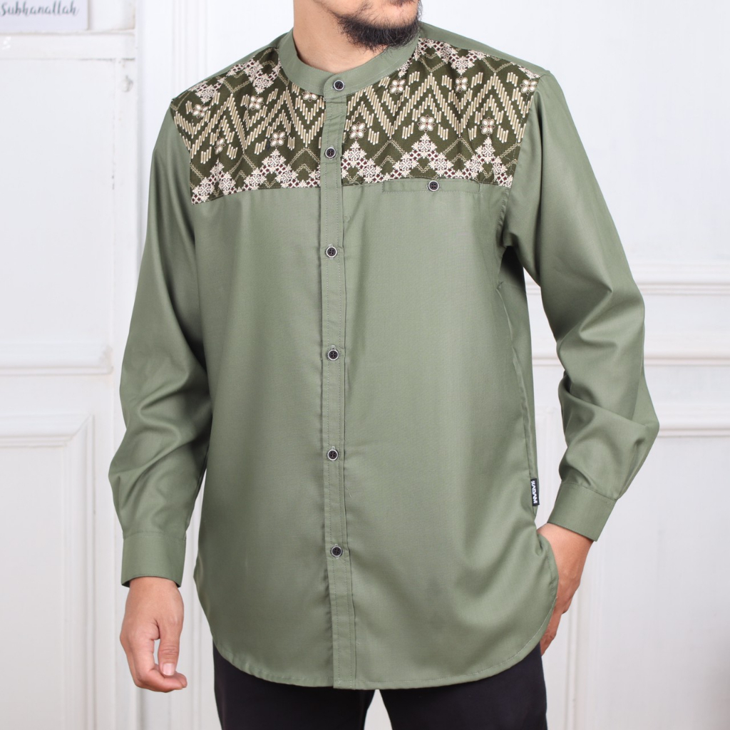 Baju koko Pria dewasa Kurta Kemko Toyobo Sublime Batik Motif KDM