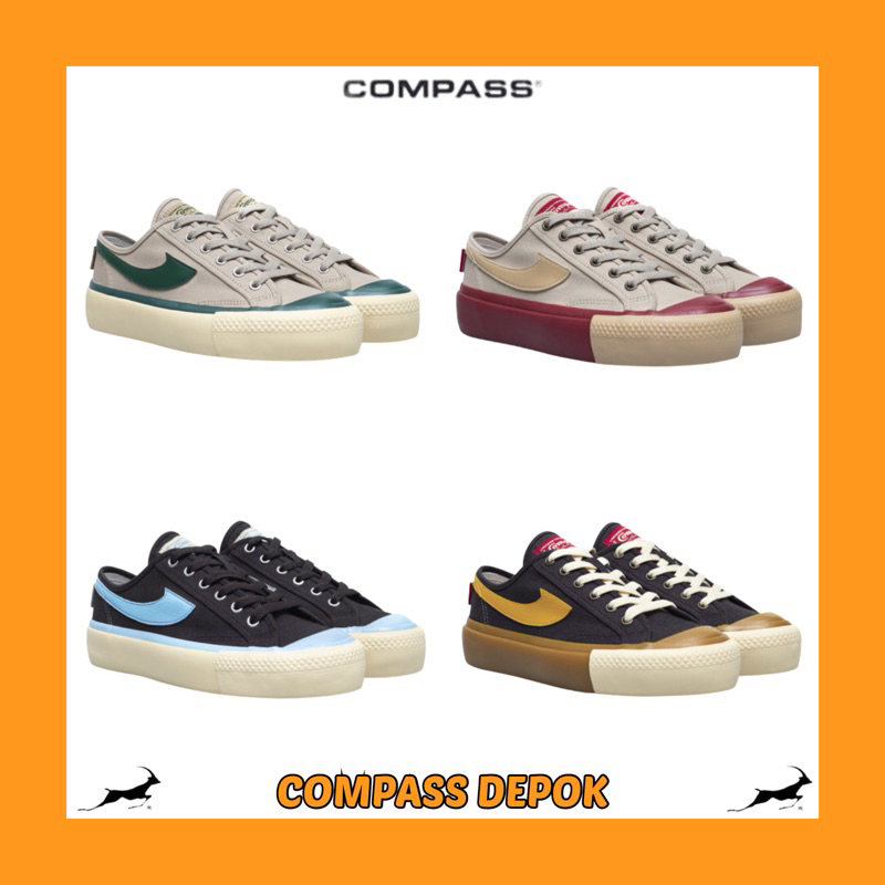 Compass Gazelle Low Wafer Green / Choco Ice / Wafer Maroon / Caramel