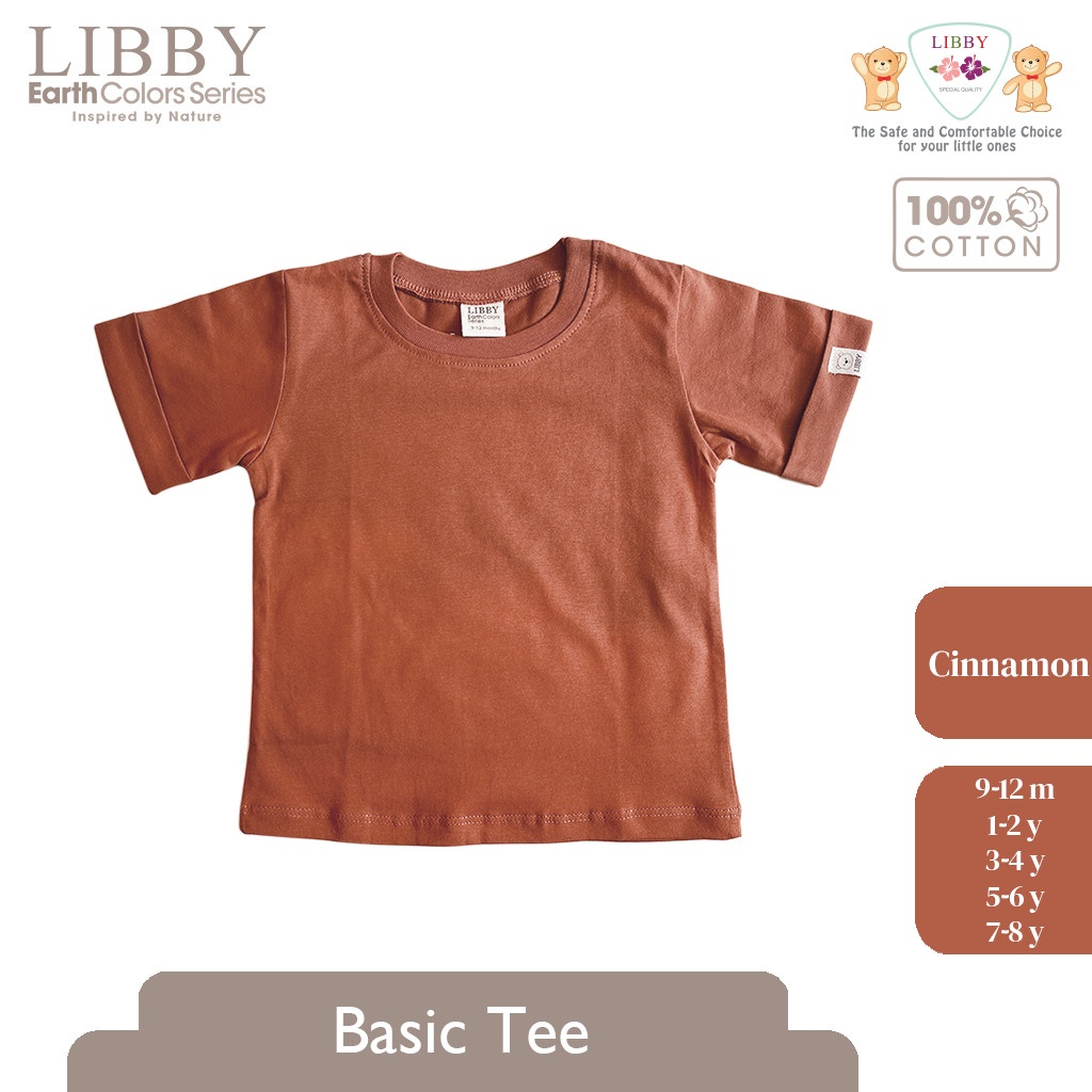 LIBBY Earth Color Basic Tee(1PCS /Pack)