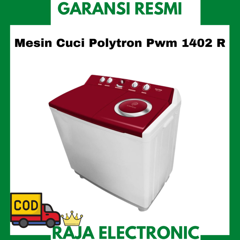 Polytron Mesin Cuci Pwm 1403 R 2 Tabung 14 Kg