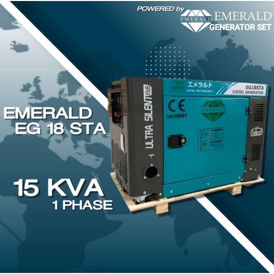 Genset 15 KVA Emerald EG18STA Silent Diesel - Murah