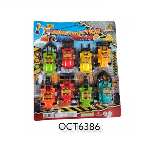 MAINAN MOBIL CONSTRUCTION 8 PCS OCT 6386 / MAINAN MOBIL BEGO MINI MURAH