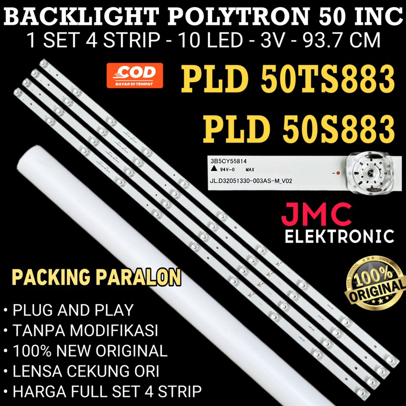 BACKLIGHT TV LED POLYTRON 50 IN PLD 50TS883 50S883 50TS873 50S873 PLD50TS883 PLD50S873 PLD50S883 PLD50TS873 PLD50B8750 PLD50B880 PLD50V8753 PLD50BV8753 JL.D500A1330-140DS-M_V02 PLD50V8758 PLD50BV8758 10K 3V