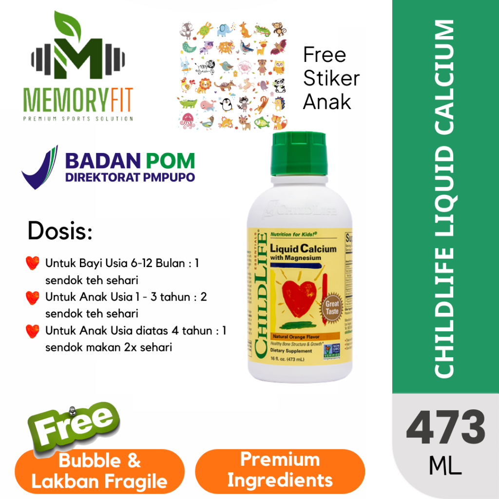 CHILDLIFE Liquid Calcium Vitamin Anak Suplemen Child Life