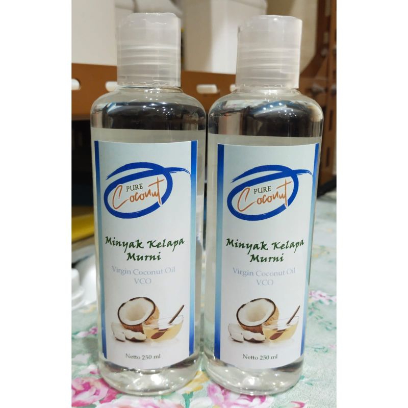 VCO isi 250 ml/Virgin Coconut Oil 250 ml/Minyak Kelapa Asli/Pure Coconut