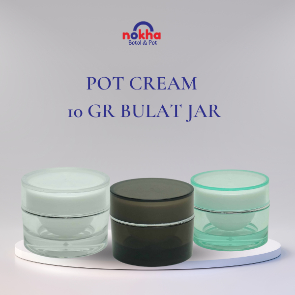 Pot Cream 10 Gr Bulat Jar Pot Acrilic 10gr Pot Cream 10 gr Acrilic Pot Kosmetik 10GR Pot Krim Wajah 