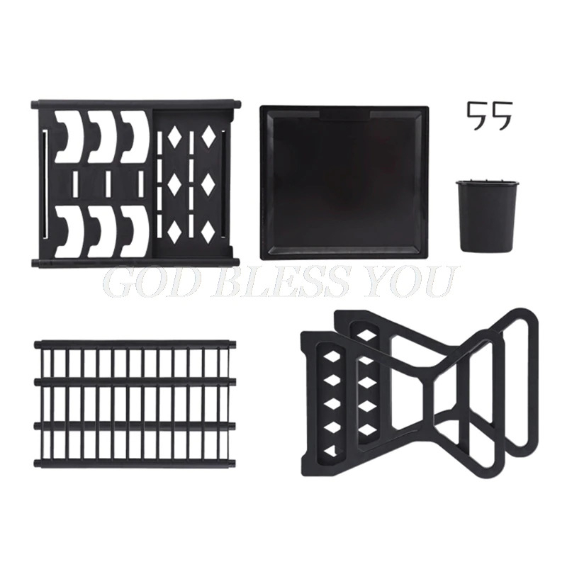 Rak Piring Gelas Pengering Drainer Kitchen Dish Rack 2 layer - MYH002 - 7RHZVXBK Black