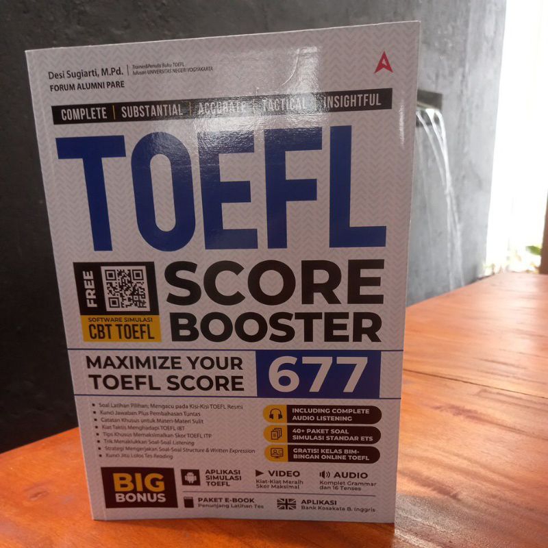 BUKU TOEFL SCORE BOOSTER MAXIMIZE YOUR TOEFL SCORE 677
