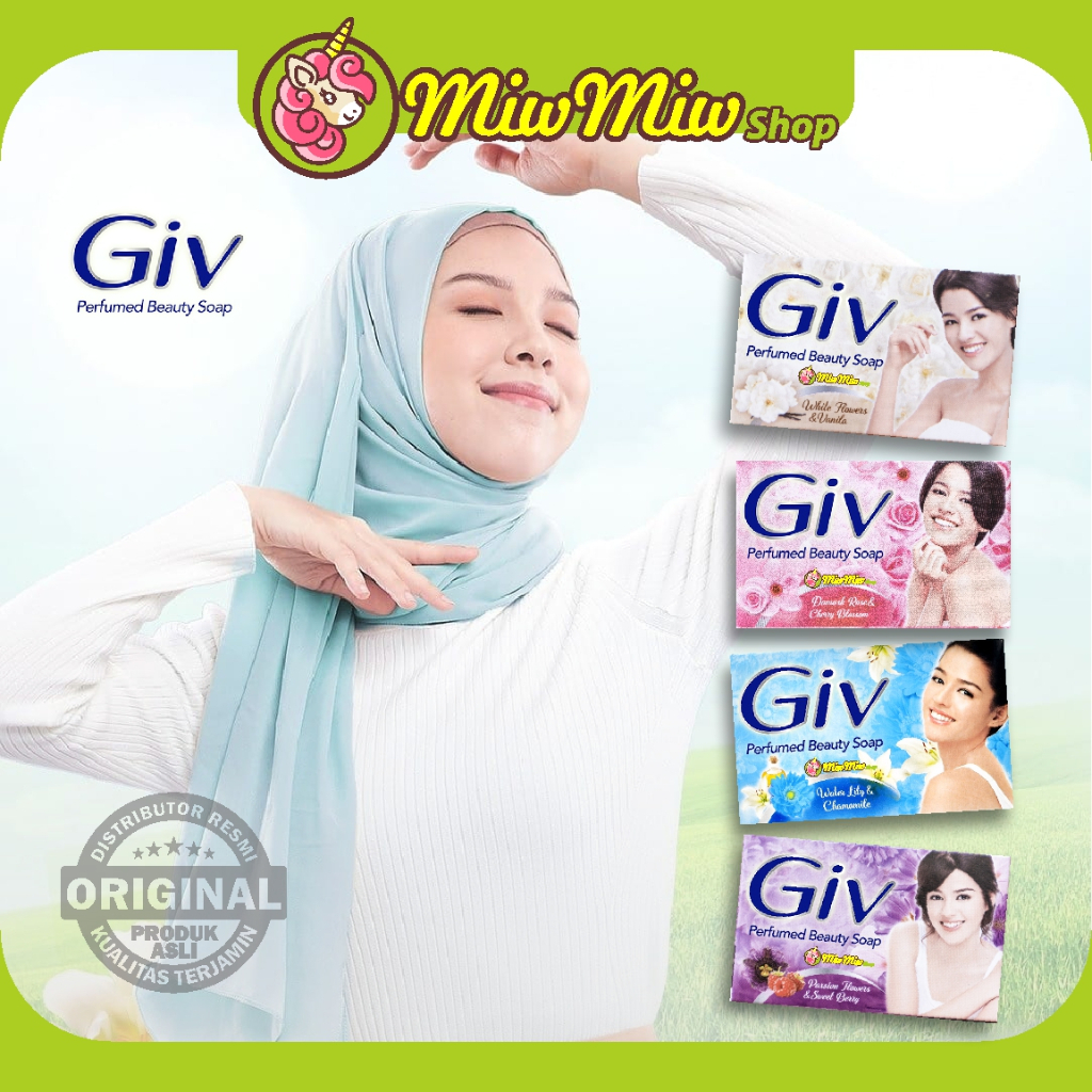 GIV Perfumed Beauty Bar Soap (Sabun Mandi Batang dengan Wangi Fine Fragrance yang Mewah)