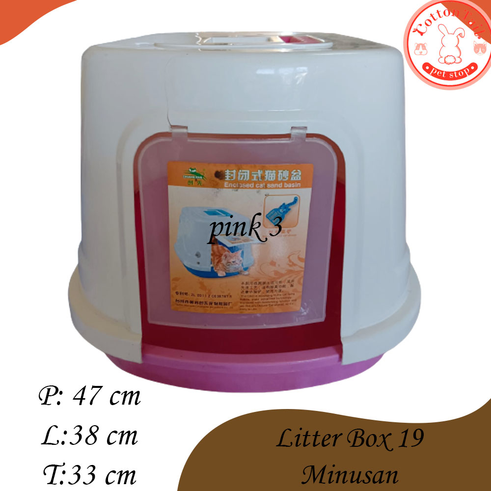 OJOL - Cat Litter BOX 19 Tempat Pasir Kucing MINUSAN BACA DESKRIPSI