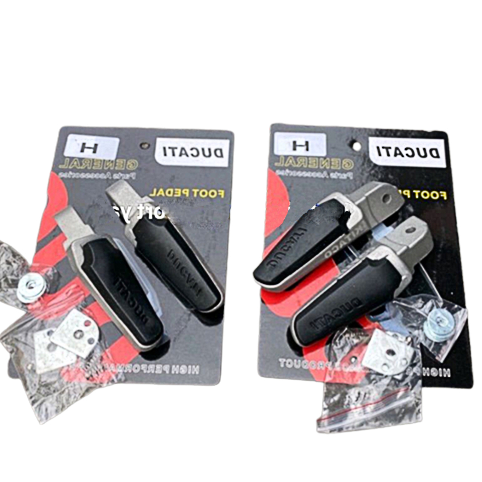 Karet Footstep Belakang DUCATI Set Kanan Kiri Kare Power Pos Step Merk DUCATI 1set 2pcs Universal Semua Motor