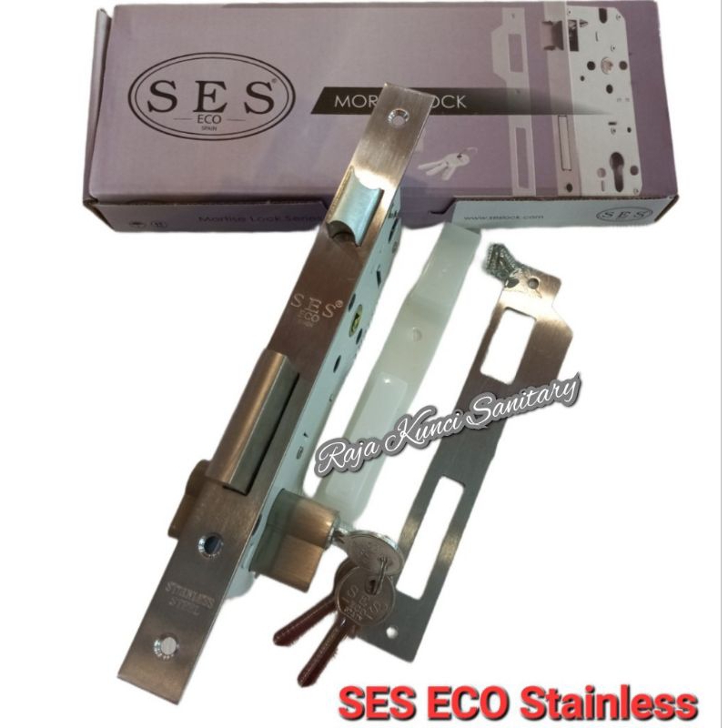 (Seri ECO) Body Lidah SES Stainless Stell 2036 40mm/Kunci Pintu SES Stainless Stell