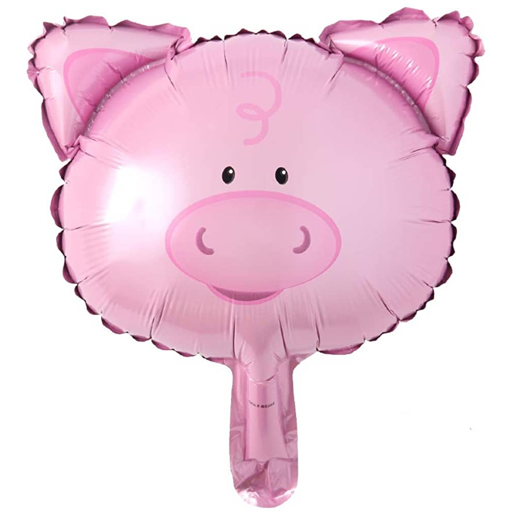 FOIL PIG MINI / BALON FOIL KARAKTER B@B! CUTE PINK MINI