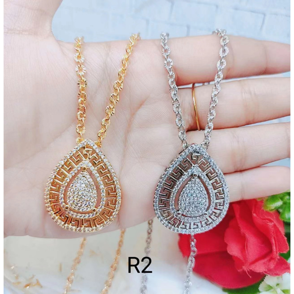 Kalung Xuping Mata Full Lapis Emas Perhiasan Fashion R1/R2/R3/R4