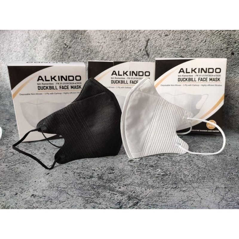 Masker Duckbill Alkindo Earloop 4 Ply Isi 50 Pcs