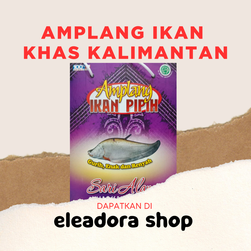 

Amplang Ikan Pipih Sari Alami Khas Kalimantan - Kemasan Kotak Besar