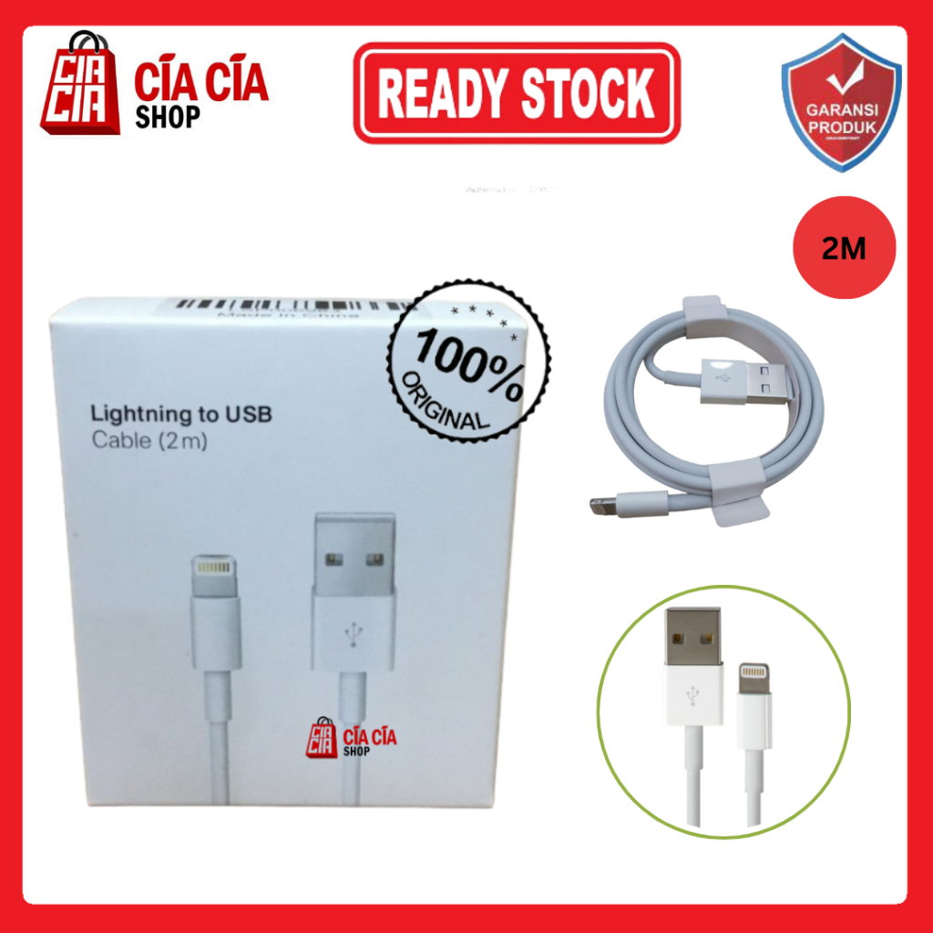 Kabel Data Lighting Kabel Charger Usb Lighting 1M 2M Charging Cable Lighting