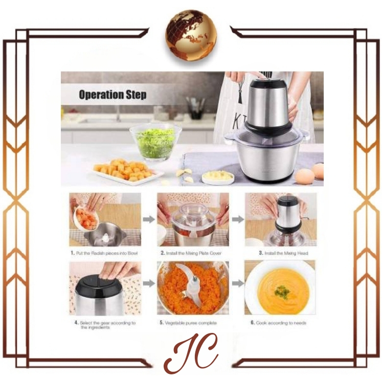 (JC) meat glinder  stainless 2 lt// blender capsul cuter //gilingan daging new