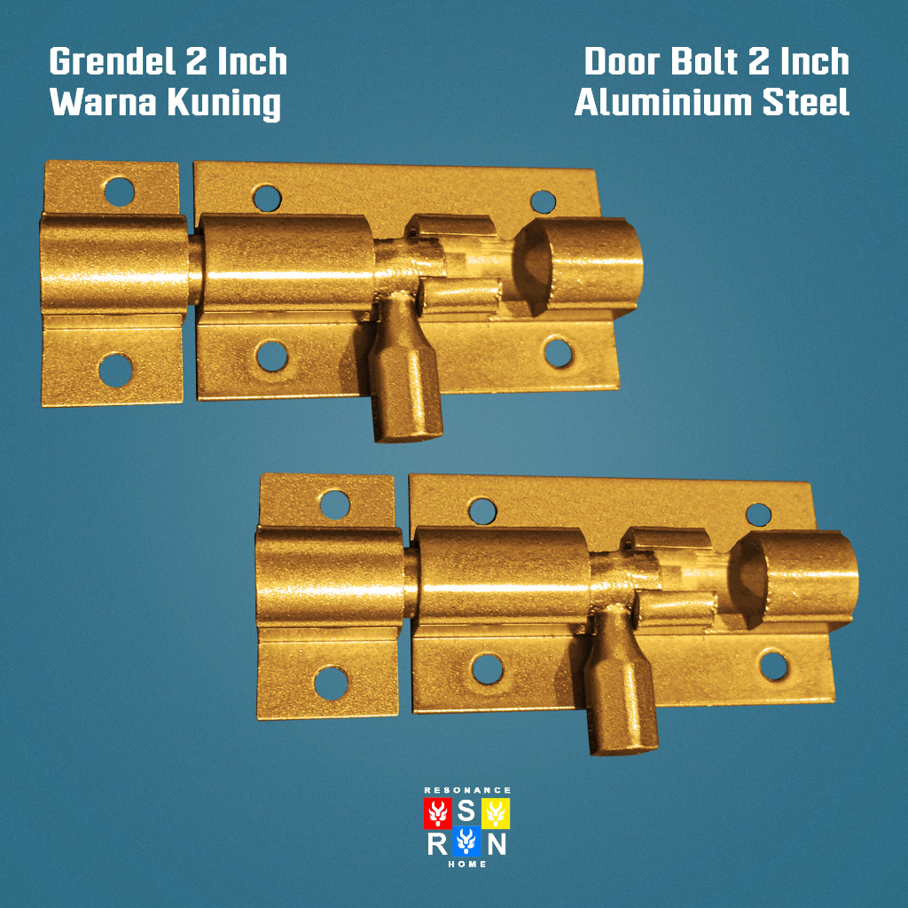 Grendel 2 Inch Kuning / Slot Pintu Stainless Resonance Home