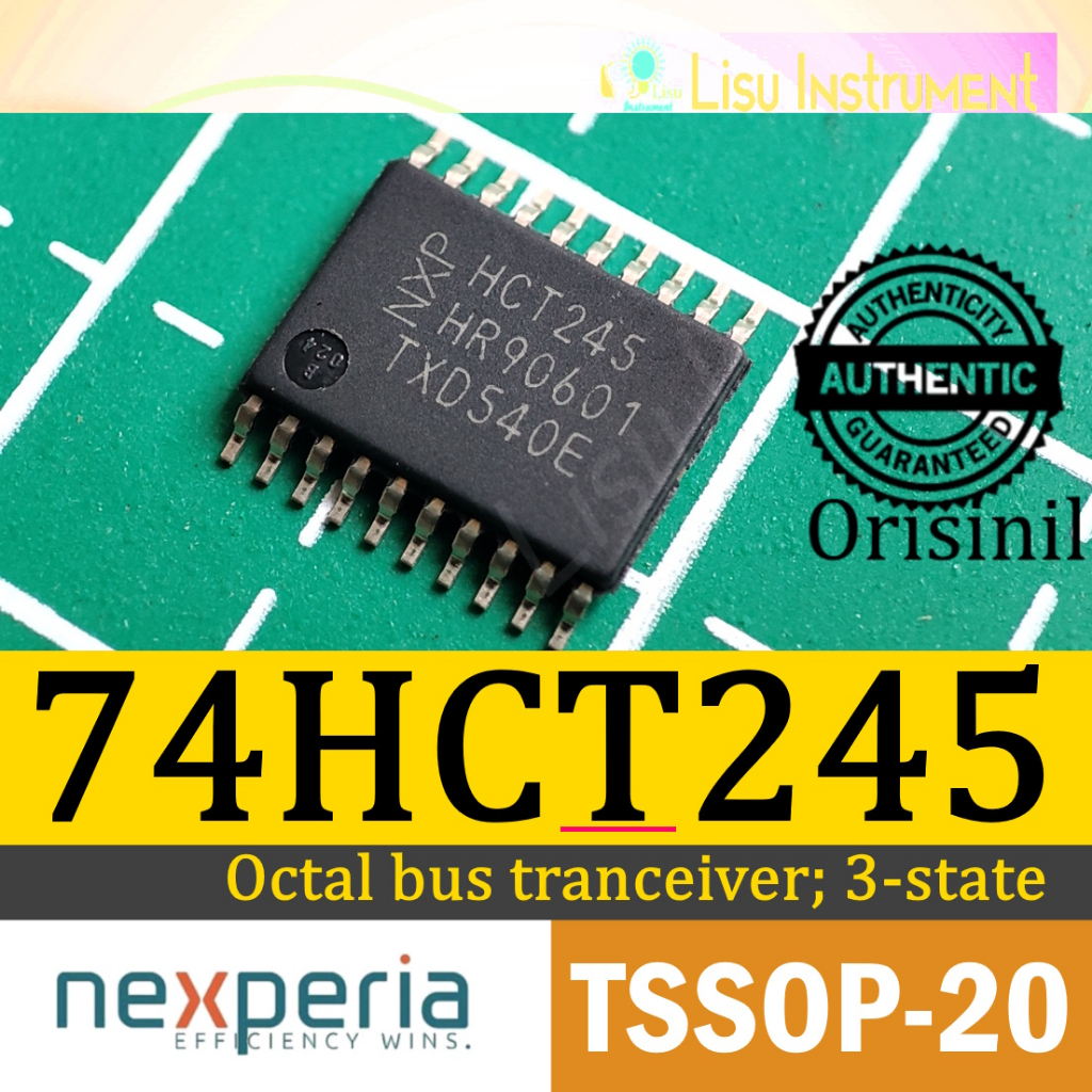 74HCT245 HCT245 Octal Bus Transceiver 3-state 74HCT245PW TSSOP-20 Original Nexperia