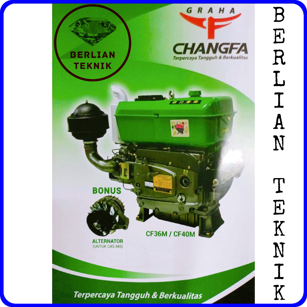 Mesin Penggerak Solar Engine Diesel Changfa CF 36 M / 36 HP Starter