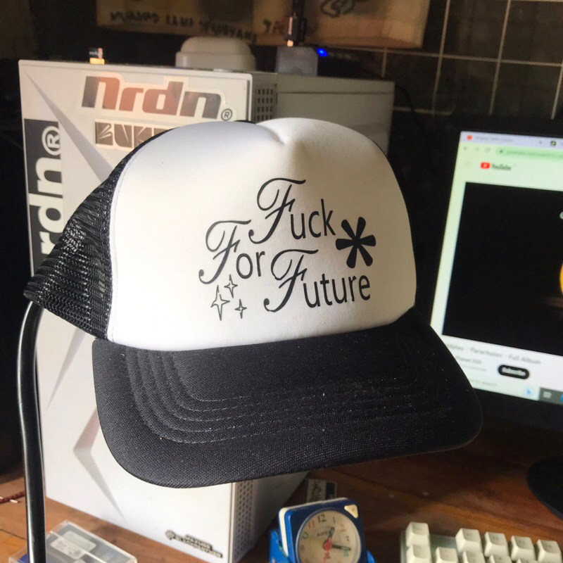 Topi Jaring Lazyscratch - For Future Black And White