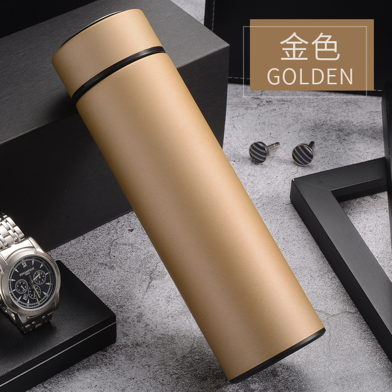 TERMOS LED DOFF SMART LED KARET/ RUBBER display suhu temperatur bahan stainless steel 304, 500ml tahan panas dan dingin