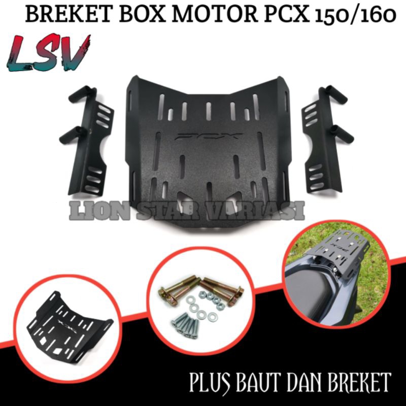 BRACKET BOX PCX 150 PCX 160 BREKET BOX PCX BRAKET PANGKON BOX MOTOR GIVI KAPPA SHAD HONDA PCX