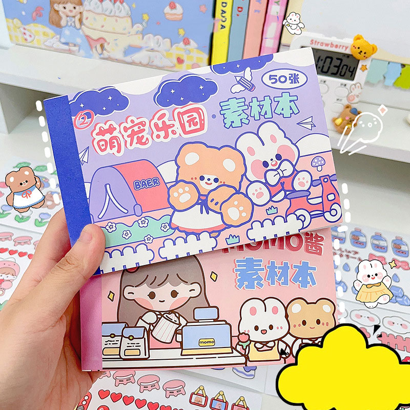 

Isi 50 Lembar Sticker Buku Deco Lucu Momo Stiker Anti Air Tumblr DIY Hp Stiker Motif Kartun Lucu ala Korea Dekorasi Buku Diary Memo Journal Catatan Harian Anak Sekolah Alat Tulis Bahan Kertas Jepang Bisa Untuk Kado Ulang Tahun gift box @khemikoshopping