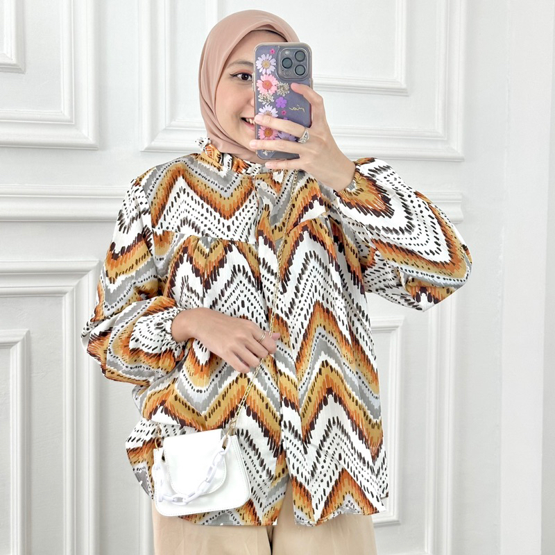 ZIGZAG COLOUR BLOUSE 505