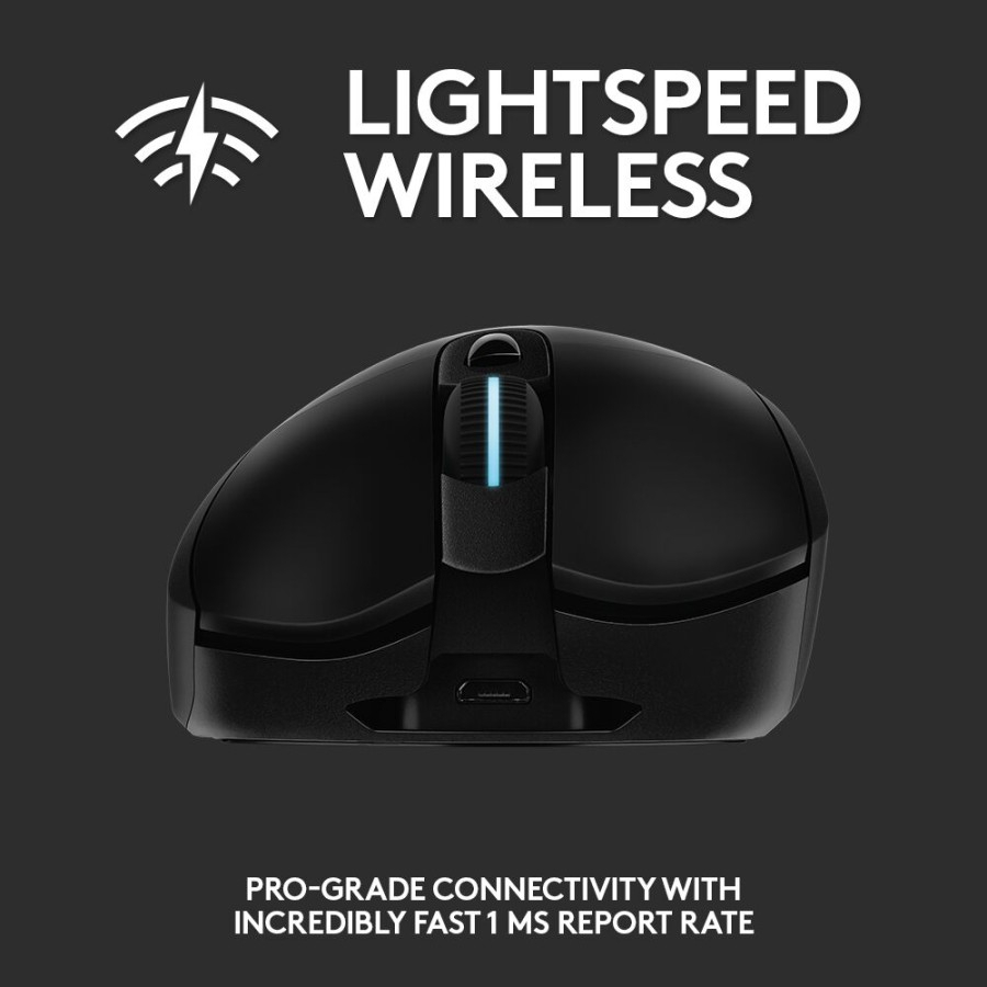 Logitech G703 HERO Lightspeed Mouse Gaming Wireless RGB HERO 25K DPI