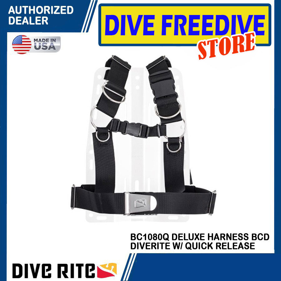 BC1080Q Deluxe Harness Diverite w/Quick Release BCD Dive rite Accessories Scuba Diving Technical Aks