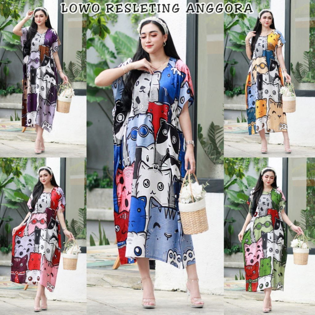 DASTER LOWO JUMBO RESLETING BUSUI RAYON LD 120 Motif Elegan New Fashion Style Girl Arloji Timeless nyaman dipakai aktifitas harian daily homedress home dres terbaru baju tidur wanita bumil busui ibu cantik unyu lucui