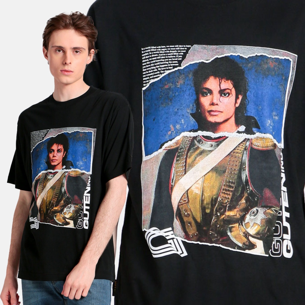 Guten Inc - Kaos Hitam Pria Jackson Black T-Shirt Guten