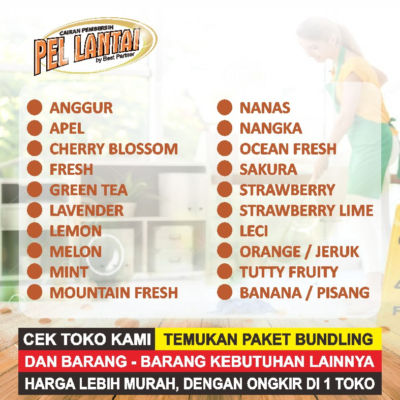 Pembersih Lantai Super Pel Wangi 5 Liter / Cairan Pembersih Lantai Aroma Segar 5 Liter Jerigen